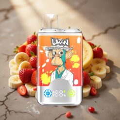 UWIN Crystal Twins 40000 Puff, Kettős Íz, 32ml, Type-C Eper-Banán Szerelem 66