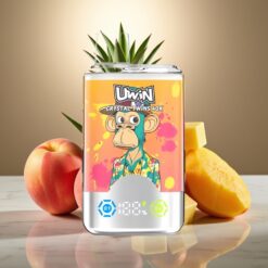 UWIN Crystal Twins 40000 Puff, Kettős Íz, 32ml, Type-C Őszibarack-Mangó Ananász Red Bull