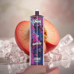 Uwin Shisha Hookah Crystal 20000 Puffs 22ml Mesh Coil Type-C 650mAh Őszibarackfagylalt