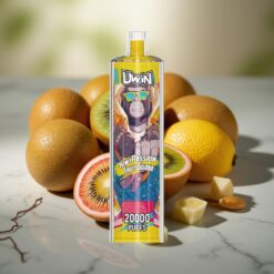 Uwin Shisha Hookah Crystal 20000 Puffs 22ml Mesh Coil Type-C Kiwi Maracuja Guava