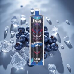 Uwin Shisha Hookah Crystal 20000 Puffs 22ml Mesh Coil Type-C Áfonya jégen