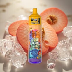 Uwin Tornado 35K Music Eldobható Vape – 35 000 slukk, 600mAh, Type-C Nyári őszibarackfagylalt