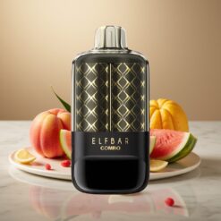 ELF BAR COMBO 25000 Puff Egyszerhasználatos E-pipa – Őszibarack-Mangó & Görögdinnye Íz, Duális Mód, Kijelző