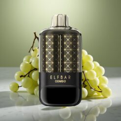 ELF BAR COMBO 25000 Puff Eldobható E-pohár – Zöld Szőlő & Szőlő, Duális Mód, Type-C